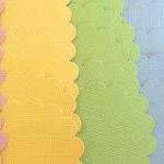 Pastel Rainbow Glitter Card Stock Scalloped..